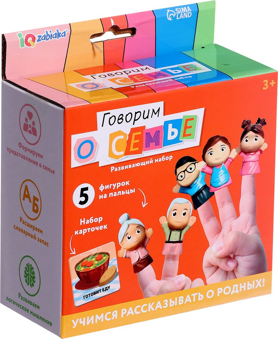 

Развивающая игра Zabiaka IQ Говорим о семье 10361416