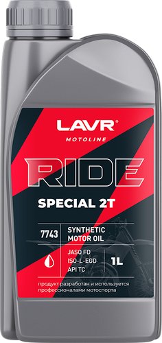 Моторное масло Lavr Ride Special 2Т FD Motoline 1л