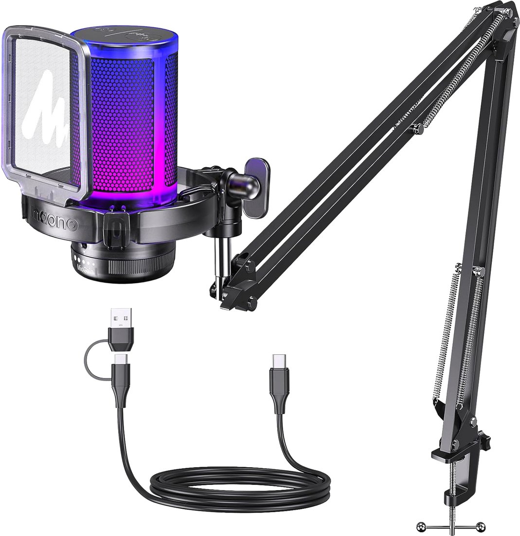 

Проводной микрофон Maono DGM20S (черный)