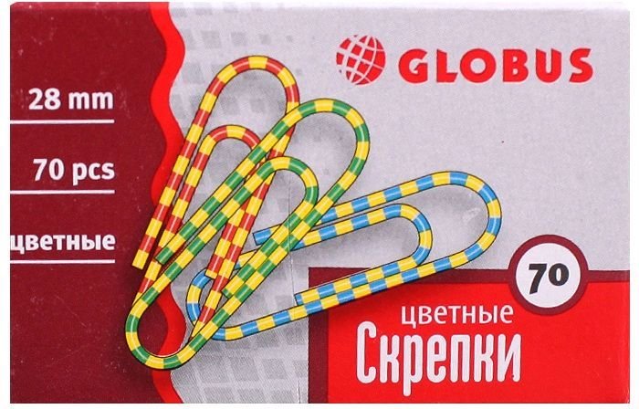 

Скрепки Globus С28-70 ПЗ
