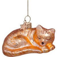 Елочная игрушка Vondels Котик спящий 3237000035016