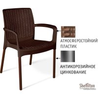 Стул Sheffilton SHT-S68 (коричневый/коричневый муар)