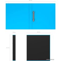 Папка-регистратор Erich Krause Accent 35 мм на 2 кольцаx 51079 (голубой)