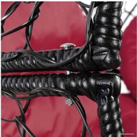 Кресло M-Group Апельсин 11520402 (черный ротанг/бордовая подушка)