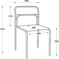 Стул UTFC Аскона СН С11 (черный)