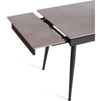 Кухонный стол TetChair Lord Grey 180x80x75 (светло-серый/черный)