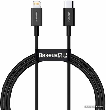 Кабель Baseus USB Type-C - Lightning CATLYS-A01 (1 м, черный)