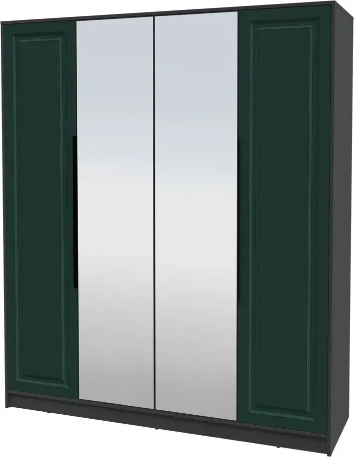 

Шкаф распашной Интерлиния Концепт КТ-Ш4з Деко ( антрацит/изумруд)