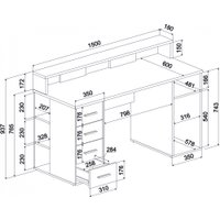 Стол Интерлиния Skill-08 (антрацит/антрацит)