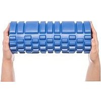 Набор для йоги Sundays Fitness Валик IR97435B + Коврик IR97506 (голубой, серый)