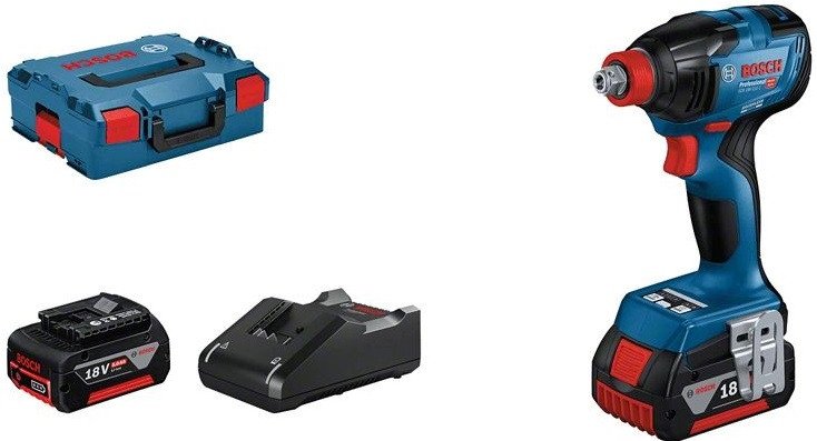 Гайковерт Bosch GDX 18V-210 C Professional 06019J0202 (с 2-мя АКБ, кейс)