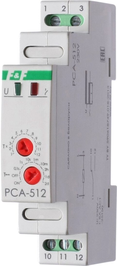 

Реле времени Евроавтоматика F&F PCA-512 EA02.001.001