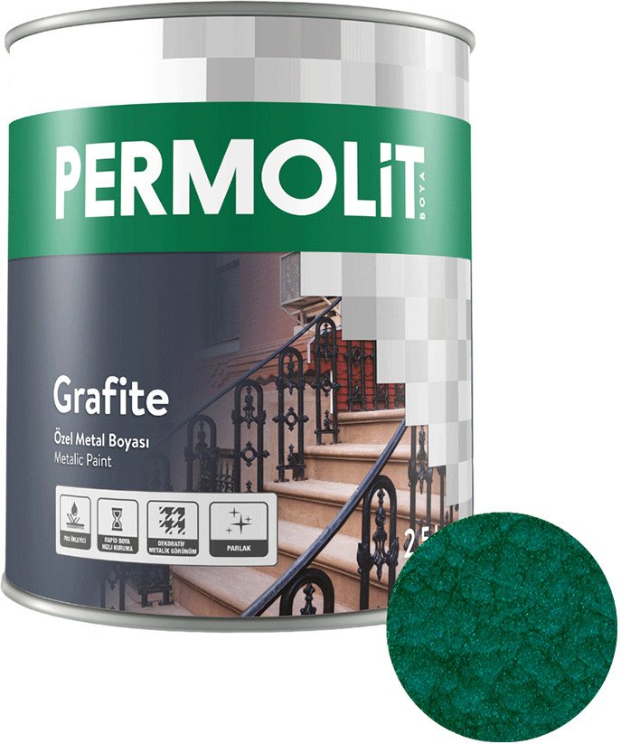 

Краска PERMOLIT Hammerton антикоррозийная с молотковым эффектом 1318 0.65 л (верде)
