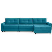 Угловой диван Mio Tesoro Манчестер 292 1.5ек-1.5ек-1.5пф (1102 аквамарин)