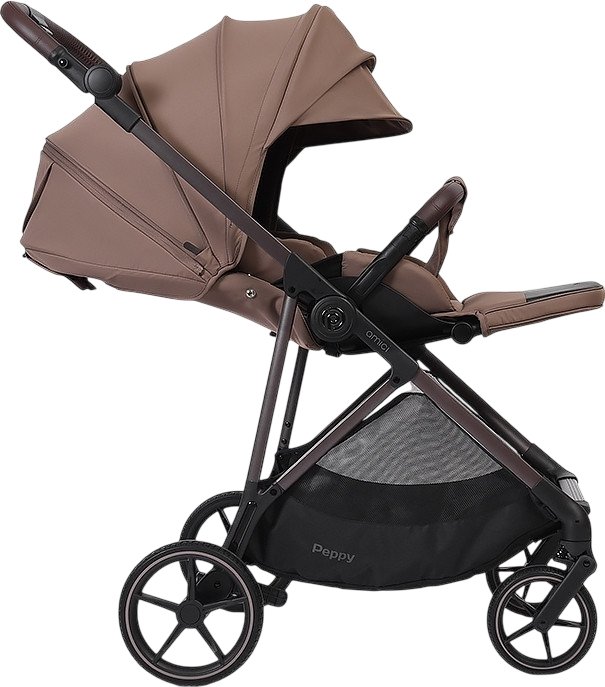 

Коляска прогулочная «книга» PEPPY Amici (mocca)