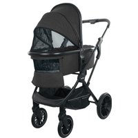 Универсальная коляска Indigo Carry (3 в 1, черный)
