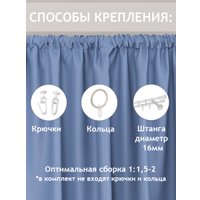 Штора Amore Mio RR Milan-07 200x270 84475 (голубой)