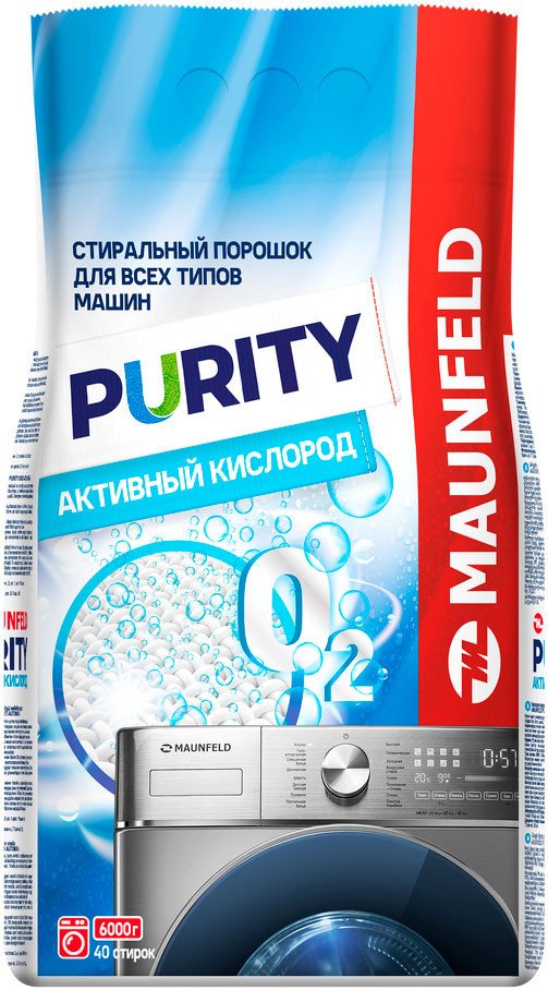 

Стиральный порошок MAUNFELD Purity Активный кислород Automat 6 кг