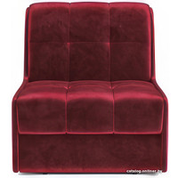 Кресло-кровать Мебель-АРС Барон №2 (бархат, красный Star Velvet 3 Dark Red) в Барановичах