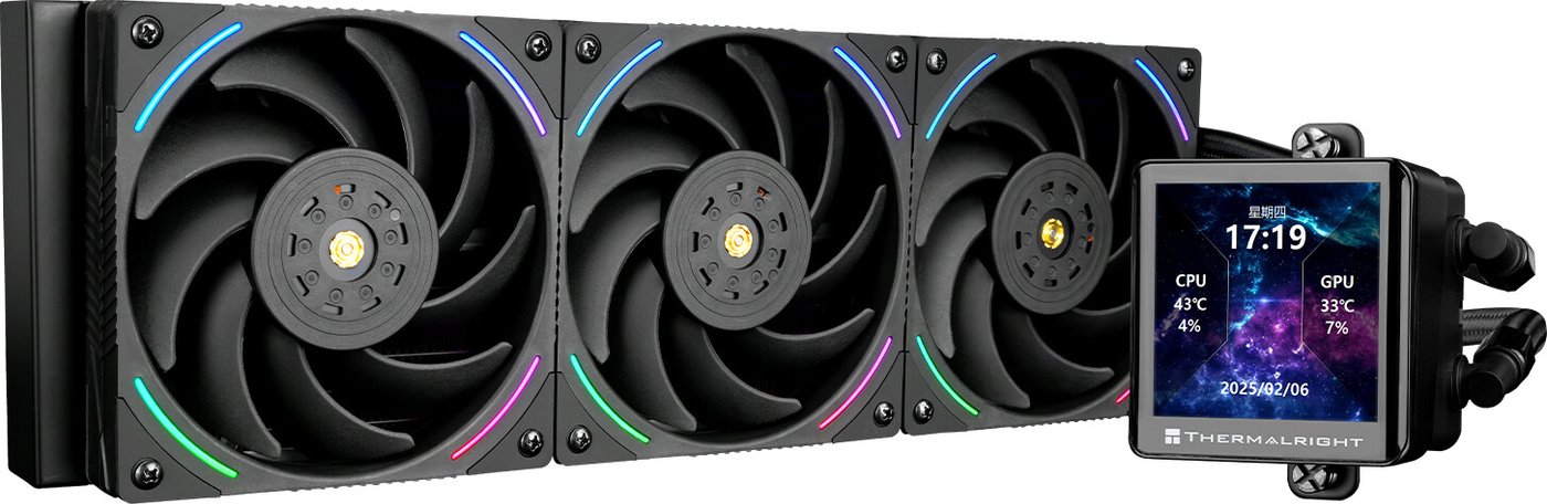 

Система жидкостного охлаждения для процессора Thermalright Frozen Vision 360 ARGB V2 (черный)