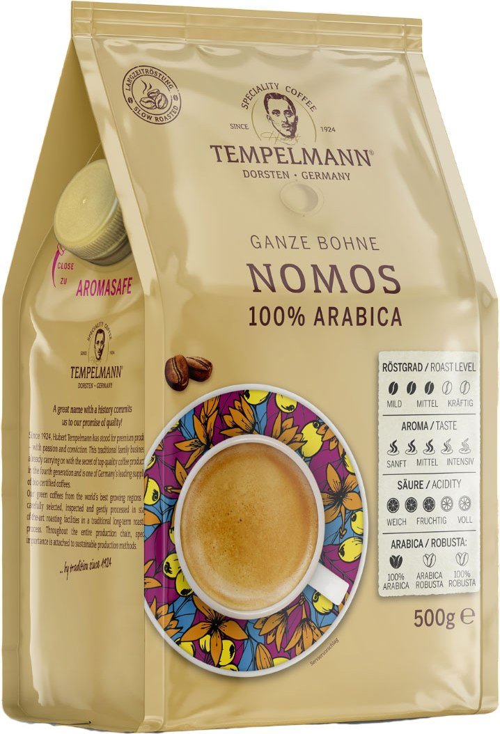 

Кофе Tempelmann Nomos зерновой 500г