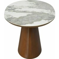 Кухонный стол Signal Marocco 160-200/90 (ceramic белый pandoro/орех)