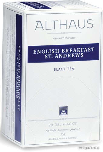 Черный чай Althaus Deli Packs English Breakfast St. Andrews 20 шт
