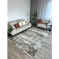 Ковер для жилой комнаты Radjab Carpet Бьянка прямоугольник D060A 7621RK-b 2x2.9 (cream shirink/vizon fdy)