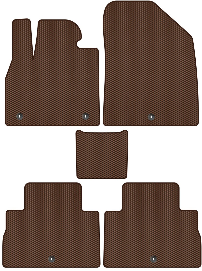 

Комплект ковриков для авто Alicosta Hyundai Palisade (suv / LX2) 2018 - Н.В. (коричневый, сота)