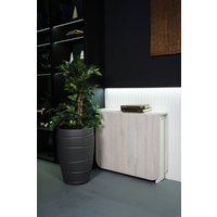 Стол-книга Stoloff Мечта 1600x850 (белый/сосна лофт, опоры складные, углы закругленные с роликами и ручками)