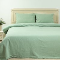 2-спальный комплект постельного белья Беларускі лён 215x175 18С308-ШР/у/уп. (2013 зеленый) в Лиде