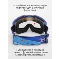 Горнолыжная маска (очки) RockBros SP160BL (синий)