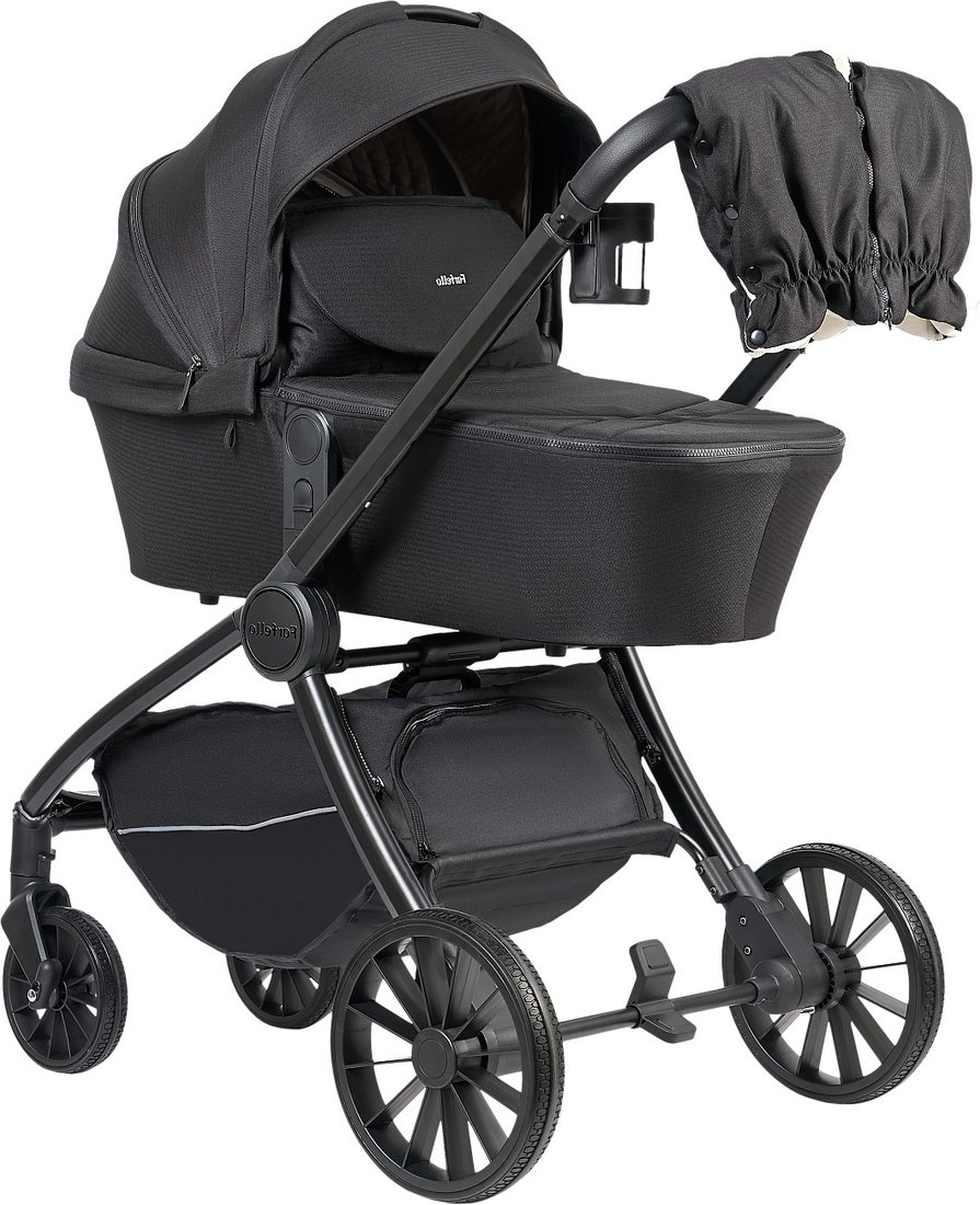 

Универсальная коляска Farfello 2в1 Baby shell Total BS-11 (черный/черная рама)