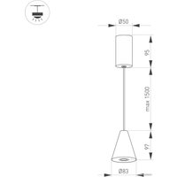 Люстра средней высоты Arlight SP-ELEMENTA-CONE-R83-9W Day4000 032773