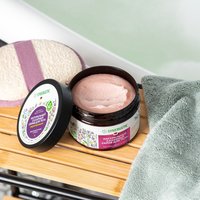  Synergetic Скраб для тела Подтягивающий Цветущий инжир и лотос 300 мл