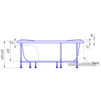 Ванна 1Марка Afrodita 150x150