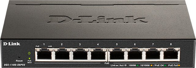 

Настраиваемый коммутатор D-Link DGS-1100-08PV2/A3A