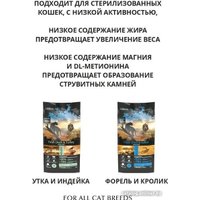 Сухой корм для кошек Ambrosia Grain Free (для стерилизованных, свежая форель и кролик) 1.5 кг