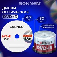 DVD+R диск Sonnen 4.7Gb 16x 512577 (50 шт.)