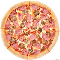 Пицца Domino's Ветчина и грибы (хот-дог борт, средняя)
