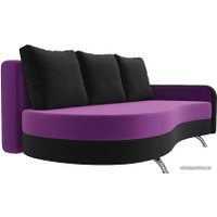 Тахта Лига диванов Премьер 105265 (правый, фиолетовый/черный)