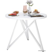 Кухонный стол Домус Твист-5 (белый/белый)
