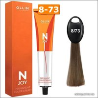 Крем-краска Ollin Professional N-Joy Color Cream 8/73 светло–русый коричнево–золотистый 100 мл