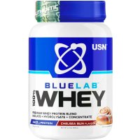 Протеин сывороточный (изолят) USN BlueLab 100% Whey (908г, булочка челси)