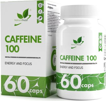 БАД NaturalSupp Кофеин 100 (Caffeine 100), 60 капсул