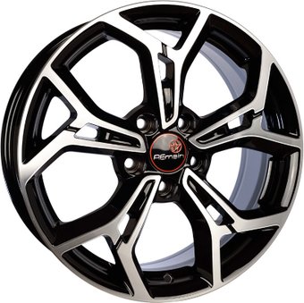 Литые диски Vector R203 (A 17_Hyundai Tucson) 17x7" 5x114.3мм DIA 67.1мм ET 51мм Черный с алмазной проточкой
