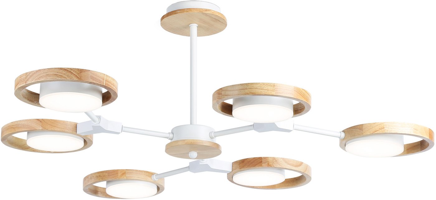

Люстра средней высоты Ambrella light FL51615/6 WH/LW