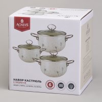 Набор кастрюль Agness 943-105