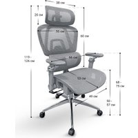Офисное кресло myroo Bliss T803-GG (grey)