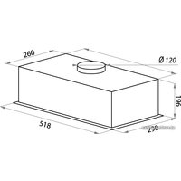 Кухонная вытяжка HOMSair Crocus Push 52 Glass (белый)